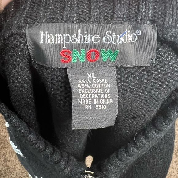 Vintage Hampshire Studio Christmas Sweater Vest - Picture 6 of 6